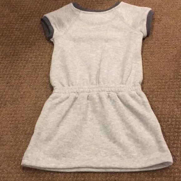 Girls Vince Heather Grey Sweatshirt Dress - Picture 5 of 6
